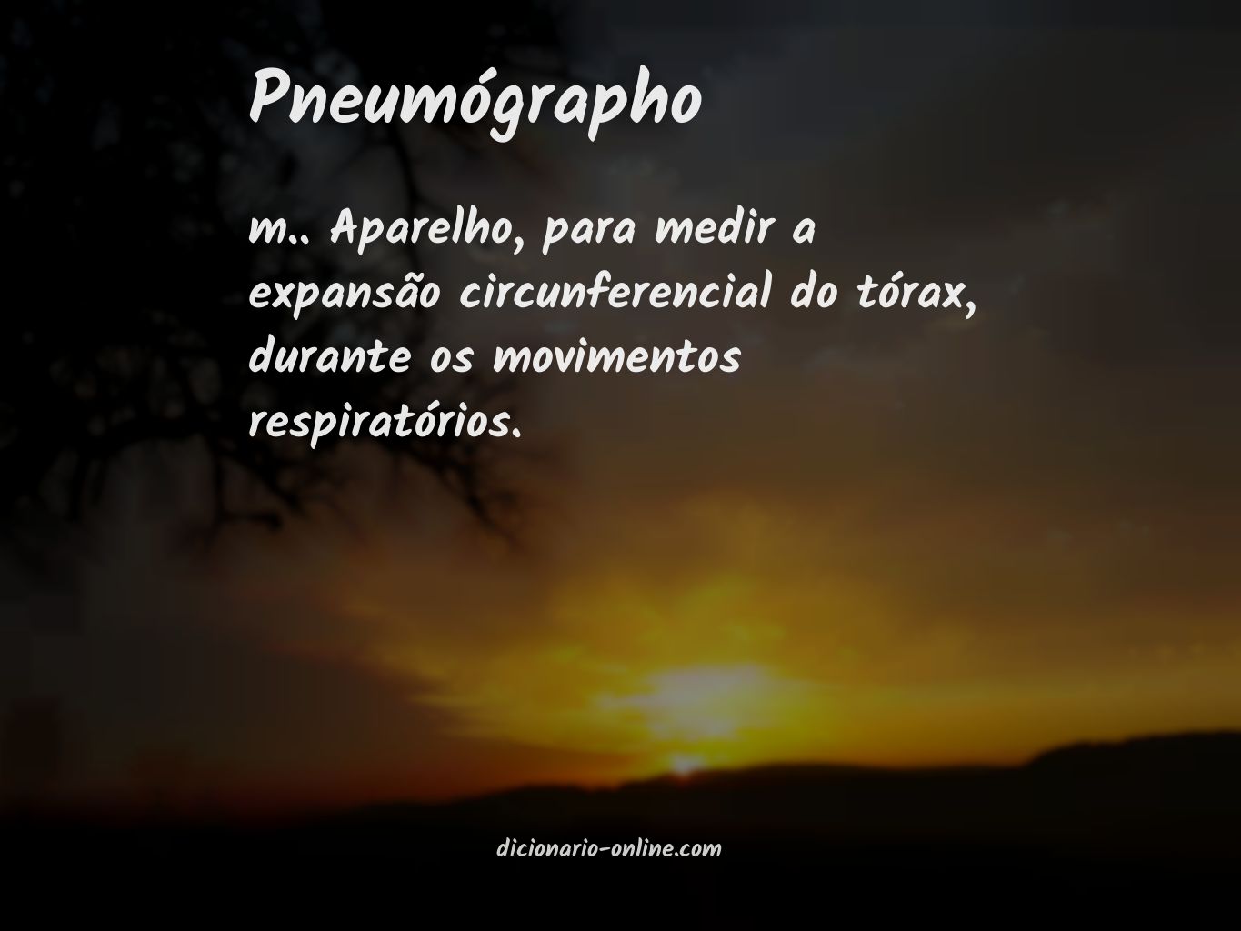 Significado de pneumógrapho