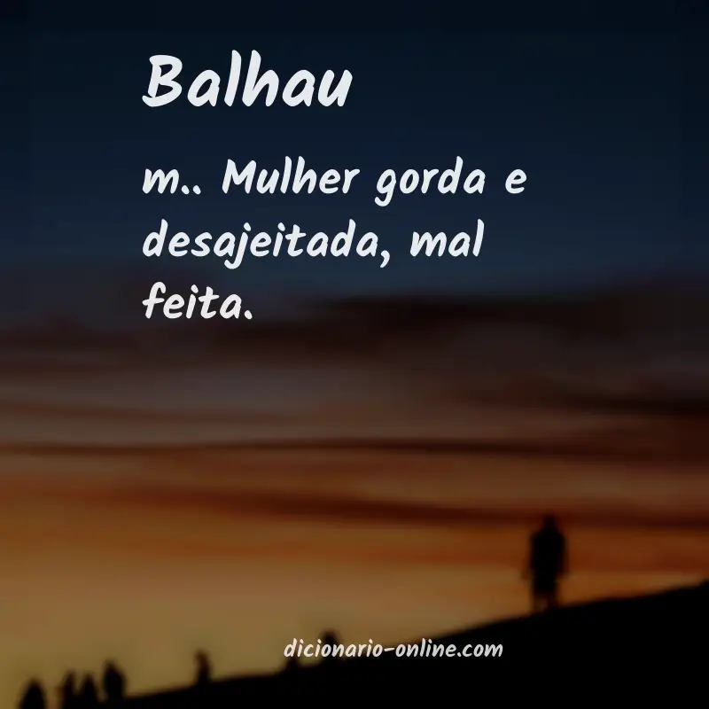 Significado de balhau