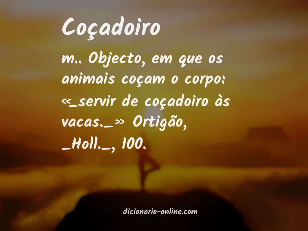 Significado de coçadoiro