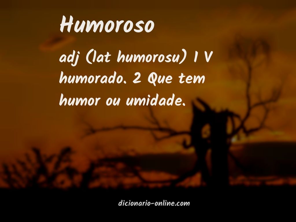 Significado de humoroso