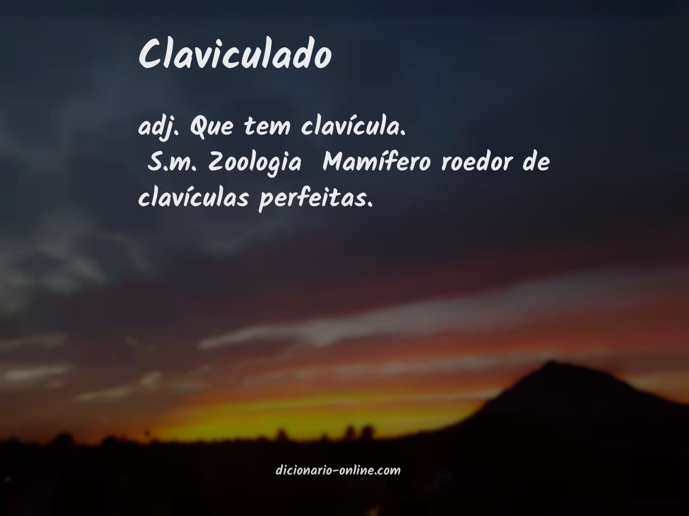 Significado de claviculado