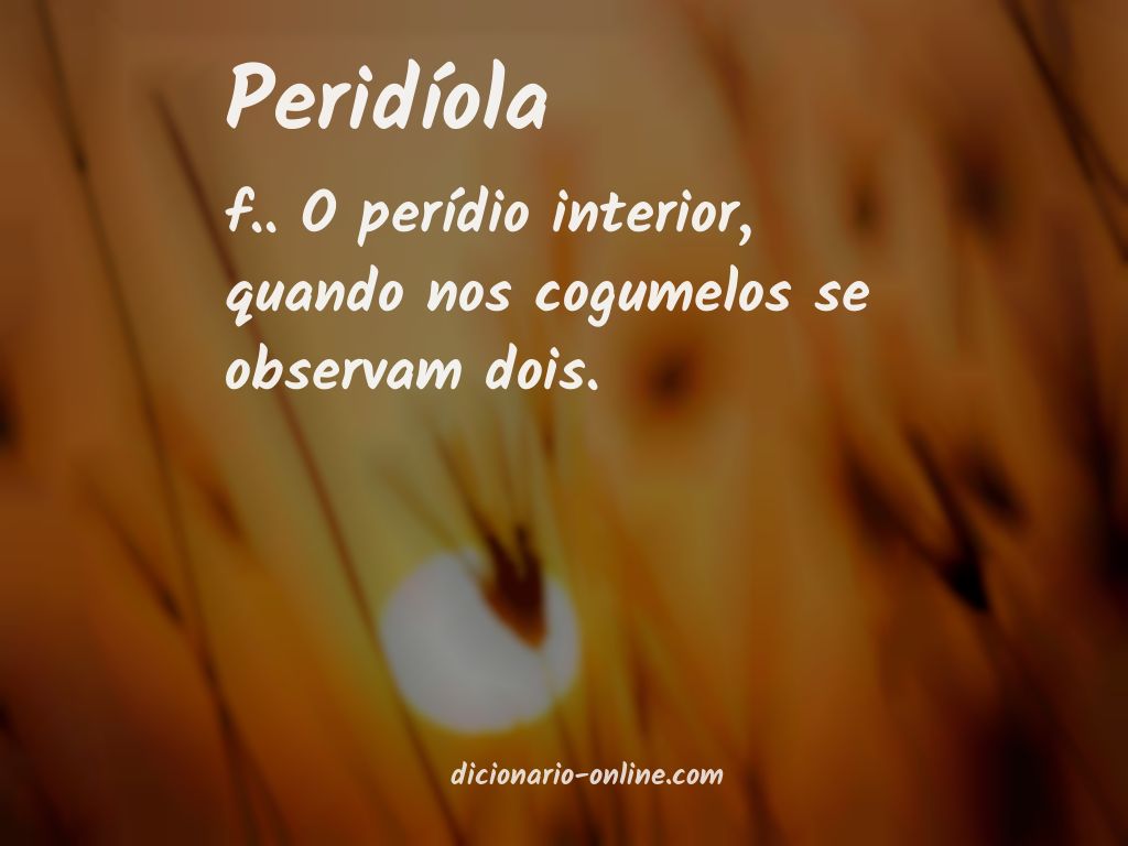 Significado de peridíola