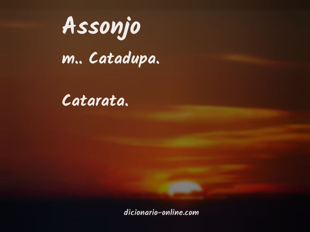 Significado de assonjo