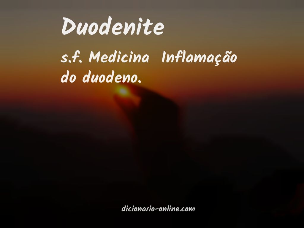 Significado de duodenite