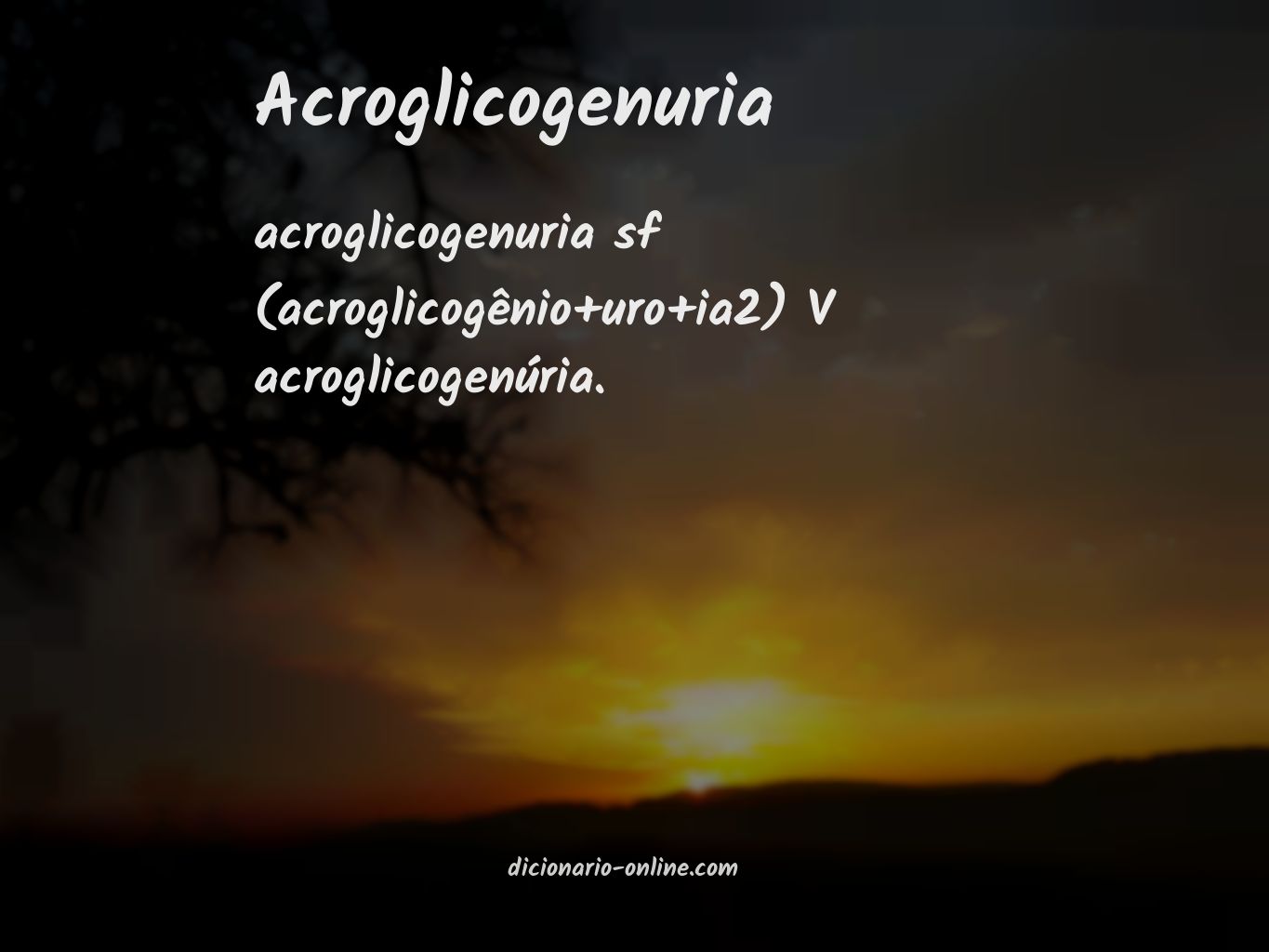 Significado de acroglicogenuria