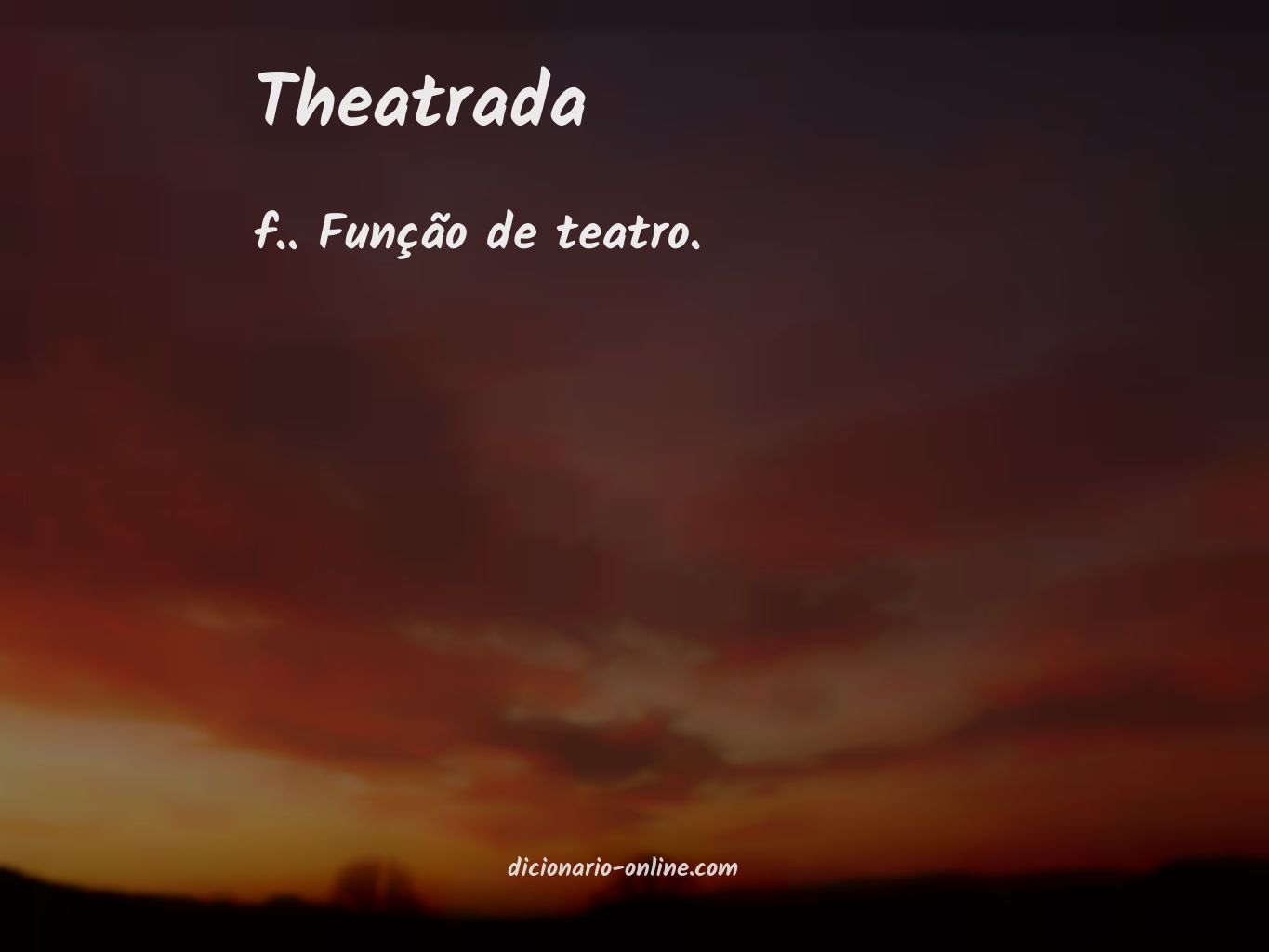 Significado de theatrada