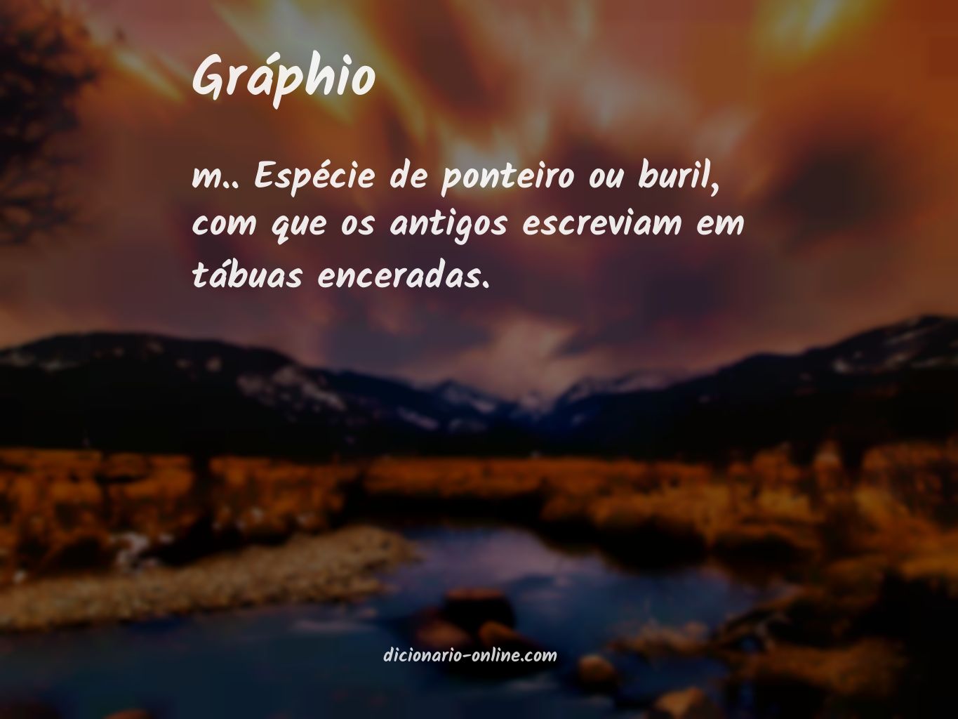 Significado de gráphio