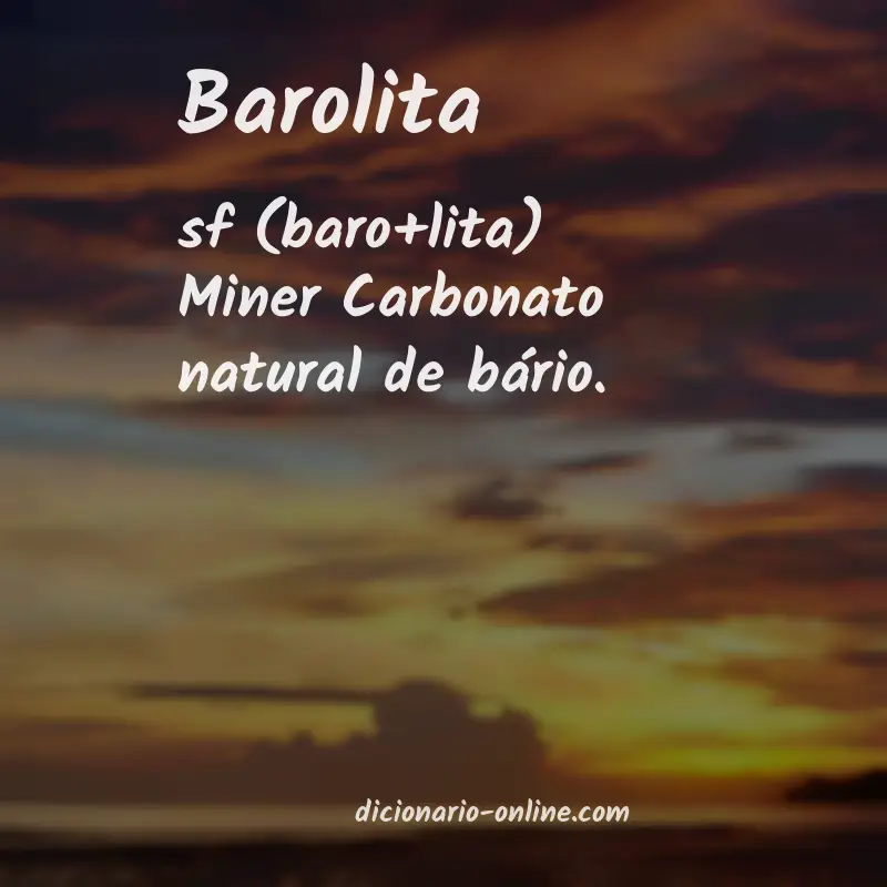 Significado de barolita