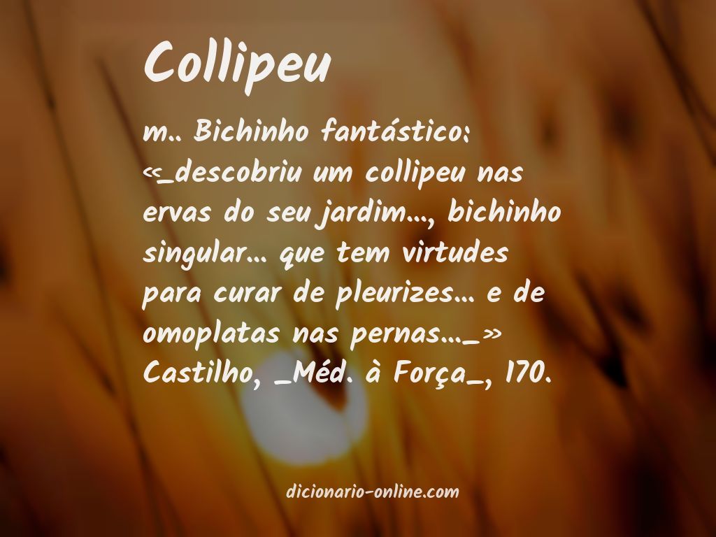 Significado de collipeu