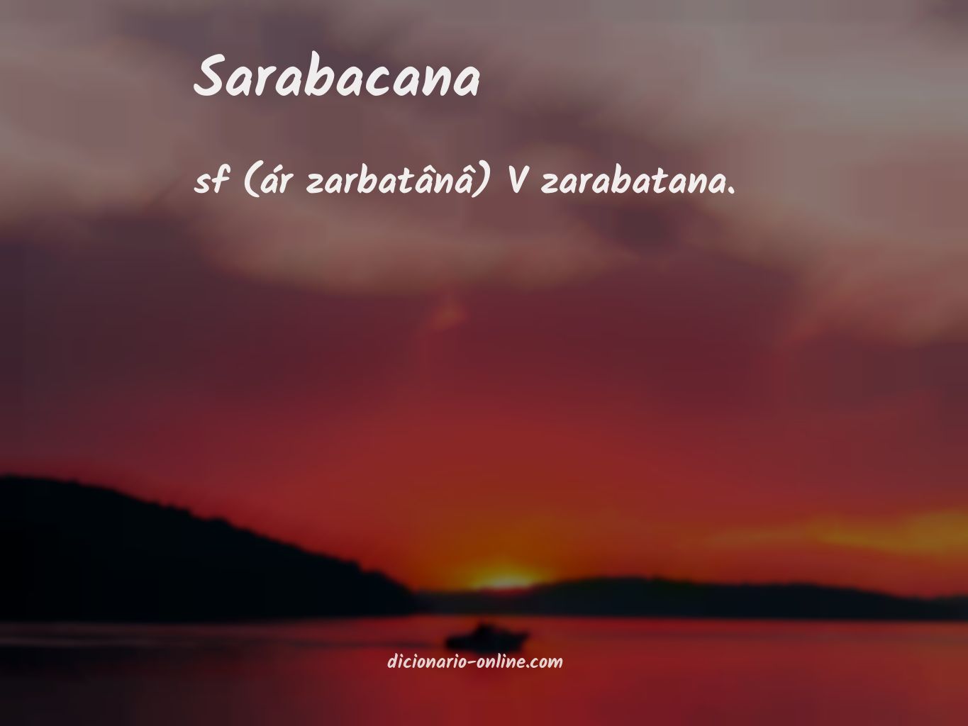 Significado de sarabacana