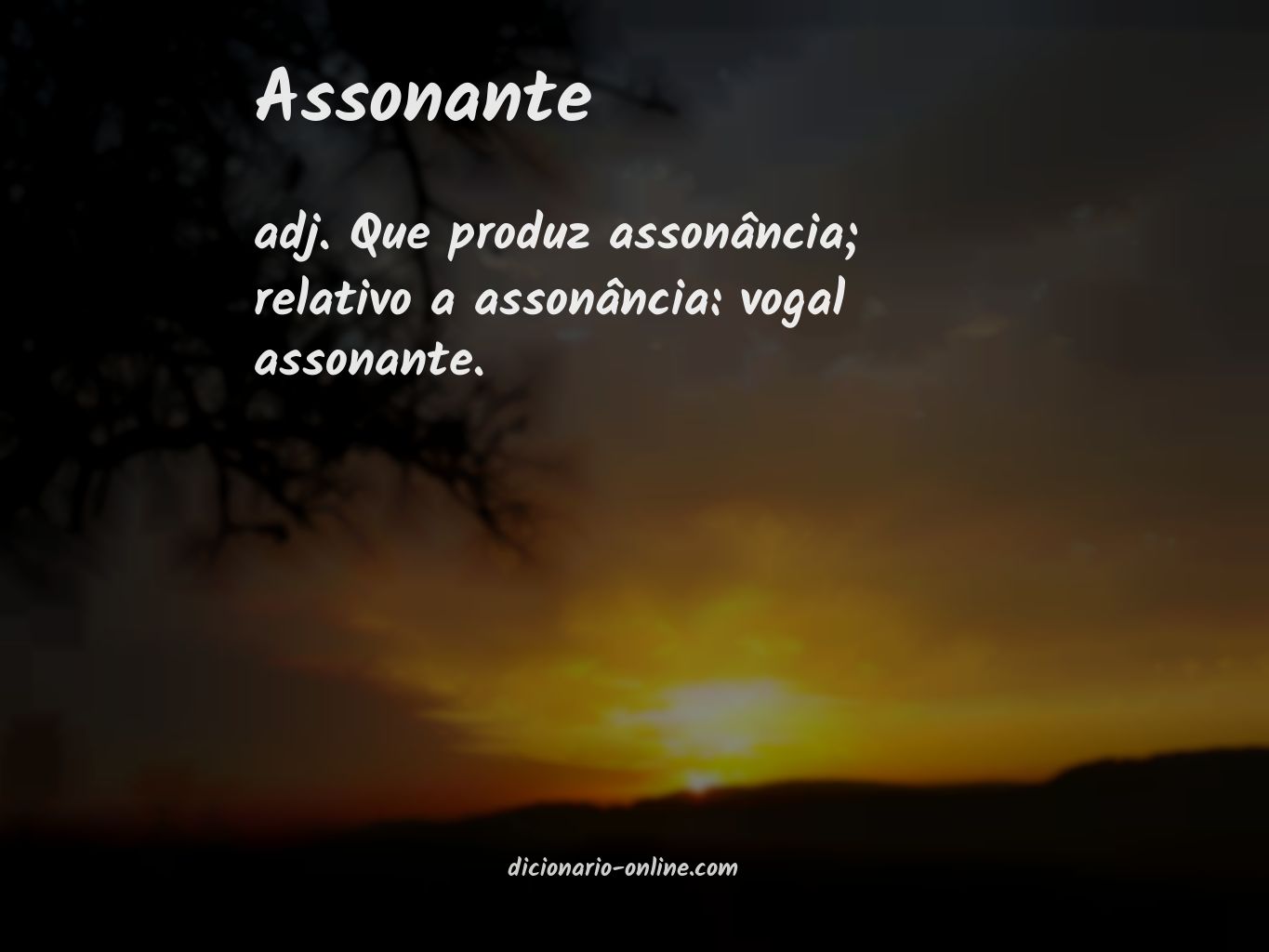 Significado de assonante