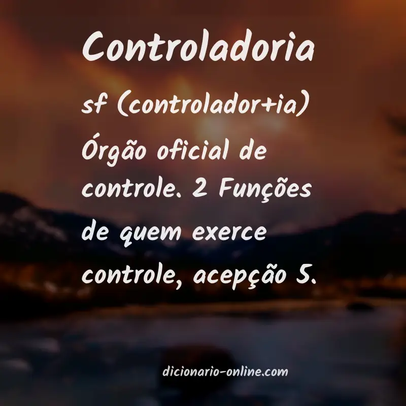 Significado de controladoria
