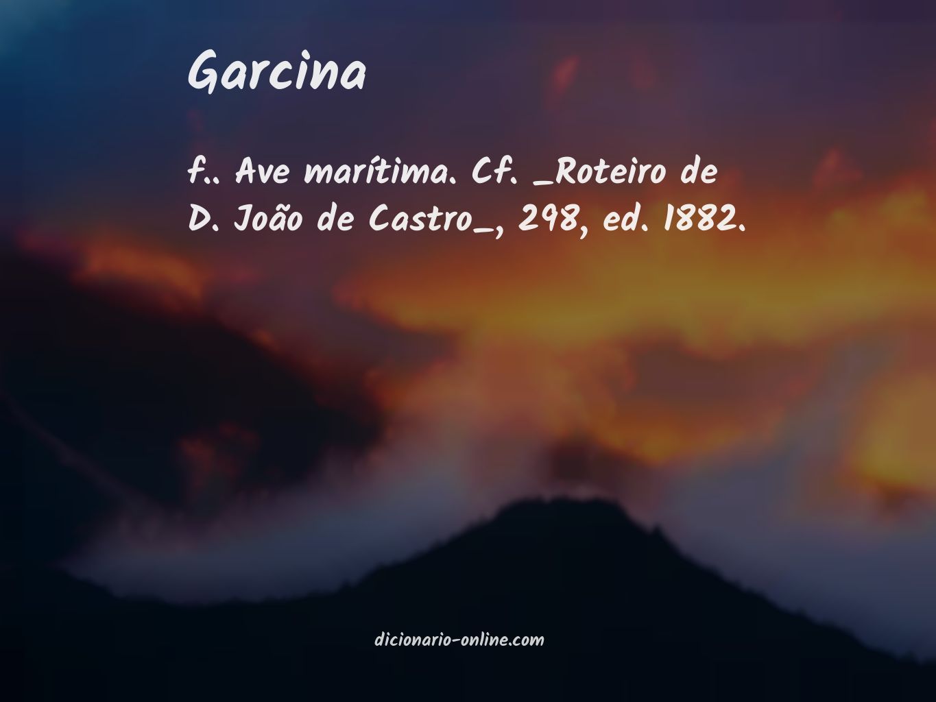 Significado de garcina