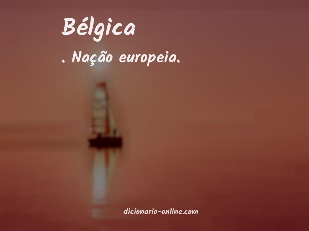 Significado de bélgica