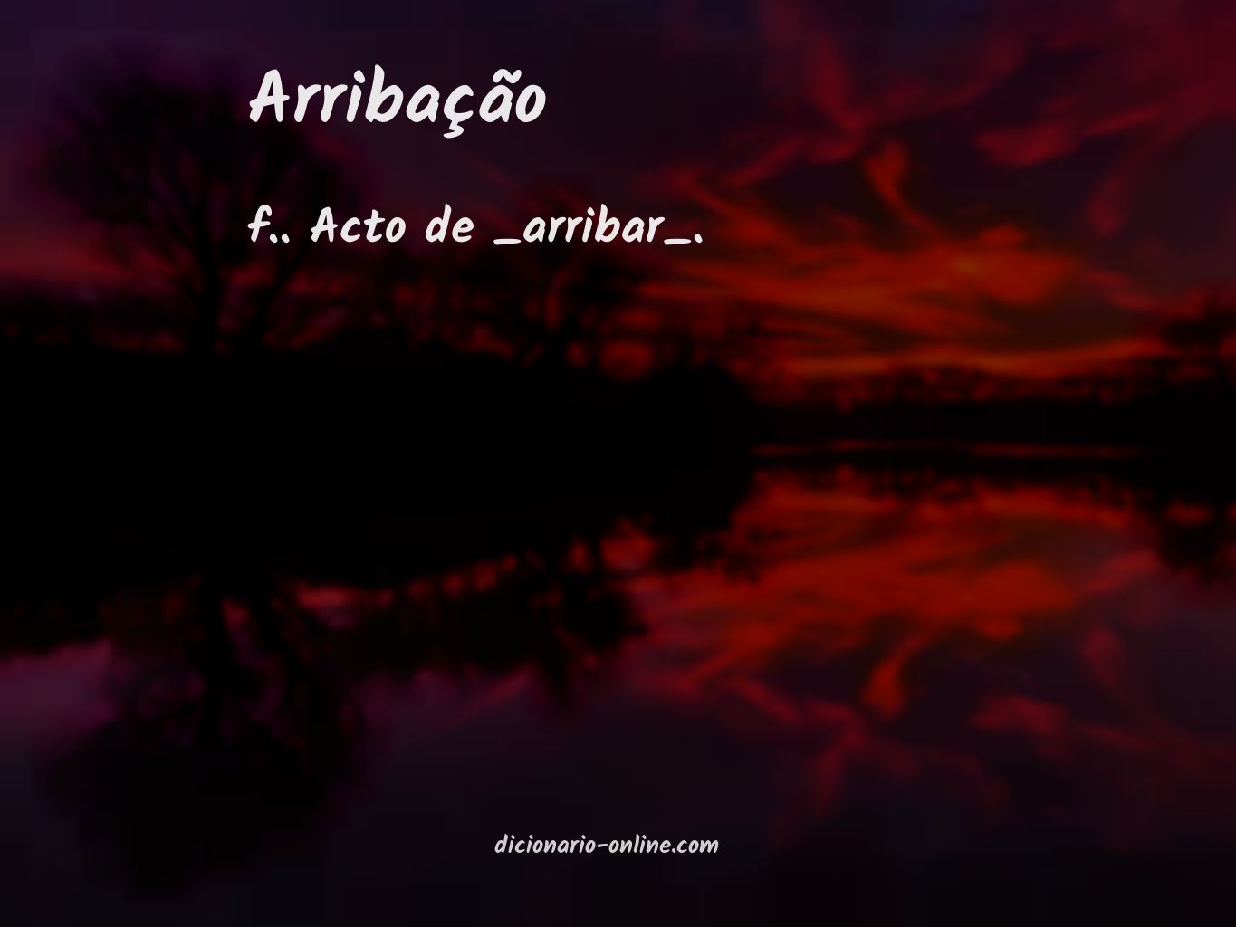 Significado de arribação