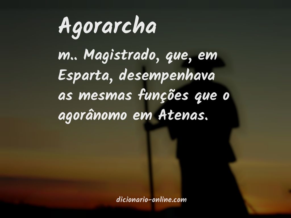 Significado de agorarcha