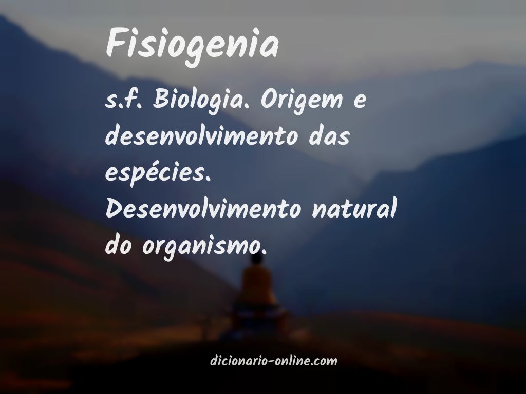 Significado de fisiogenia