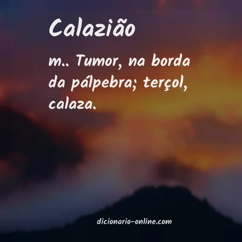 Significado de calazião