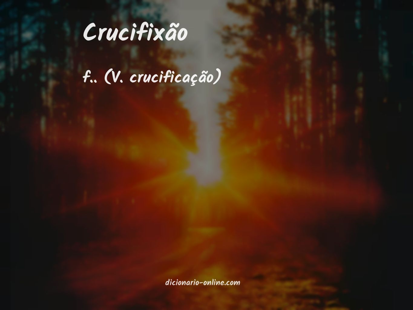 Significado de crucifixão