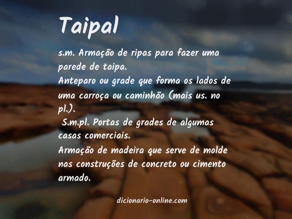 Significado de taipal