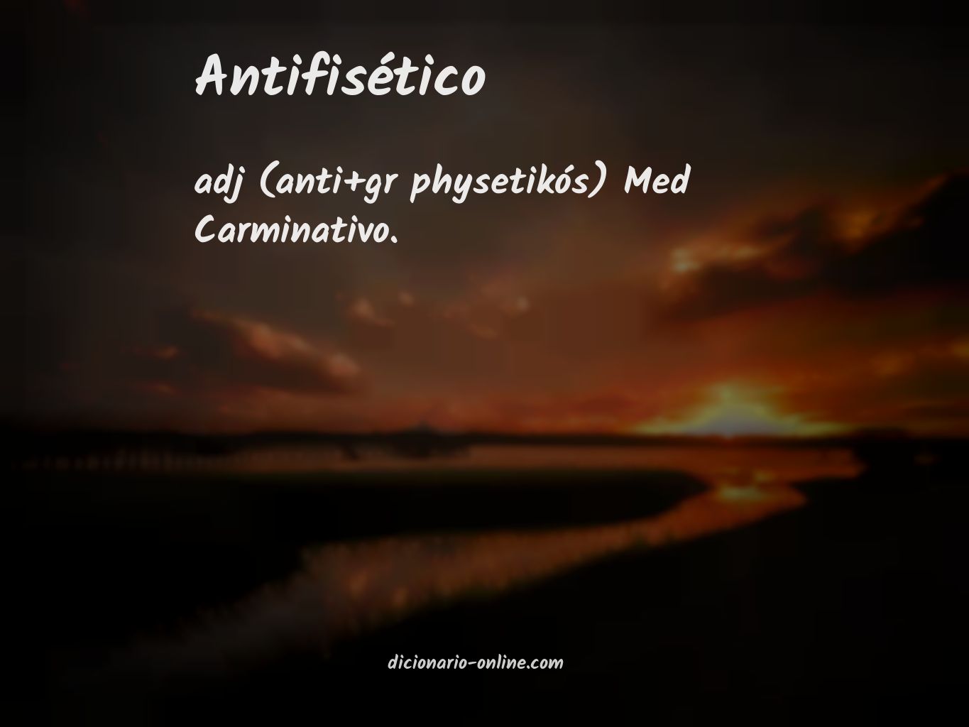 Significado de antifisético