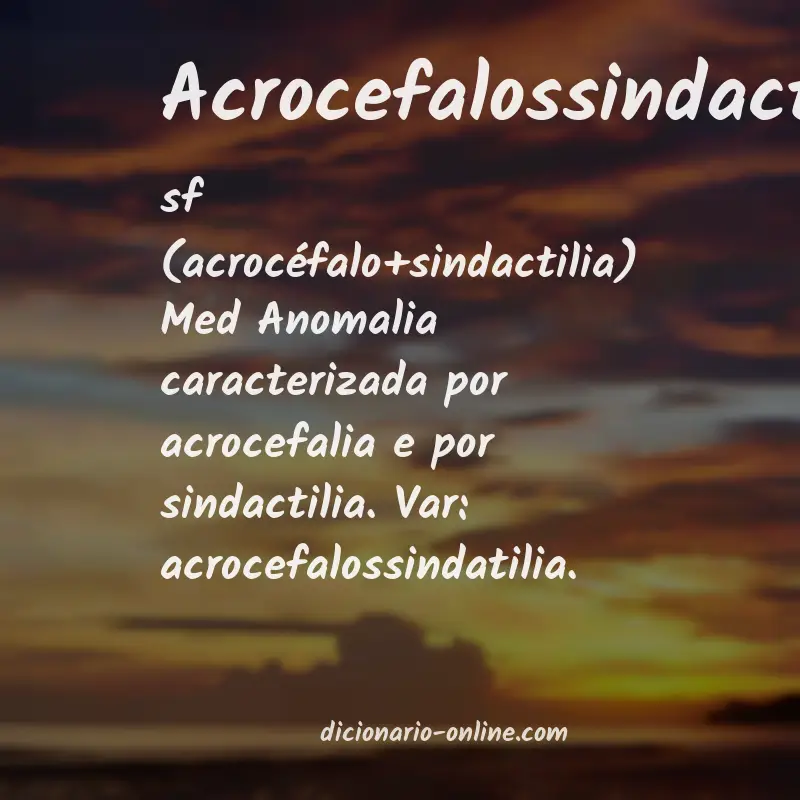Significado de acrocefalossindactilia