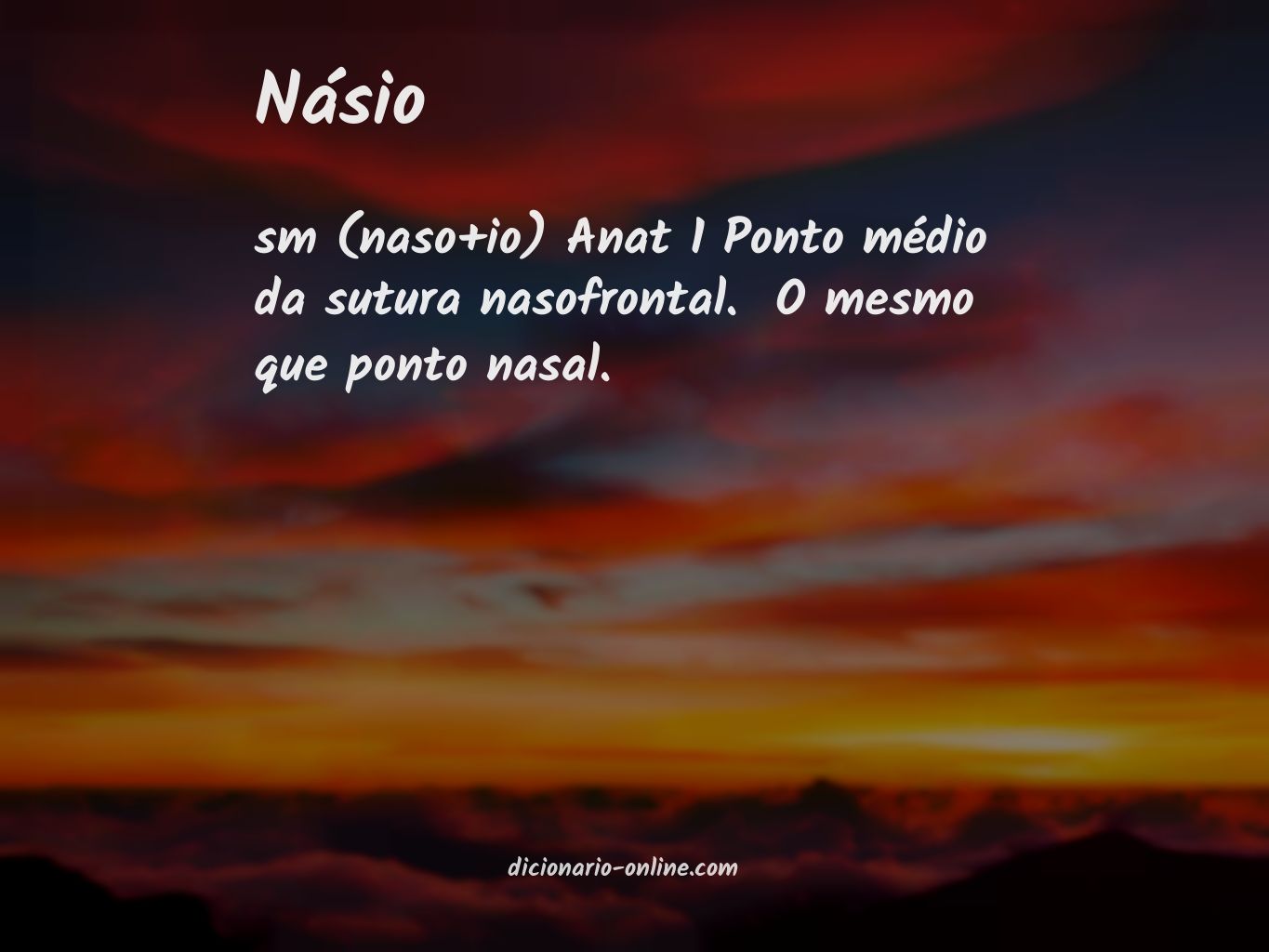 Significado de násio