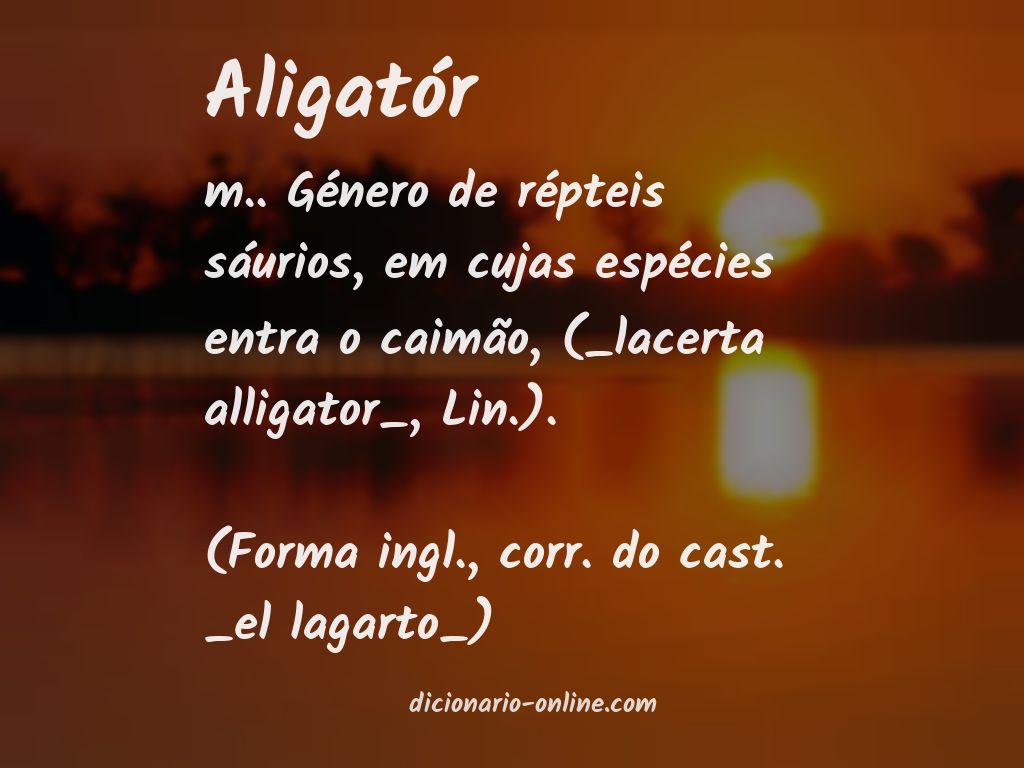 Significado de aligatór