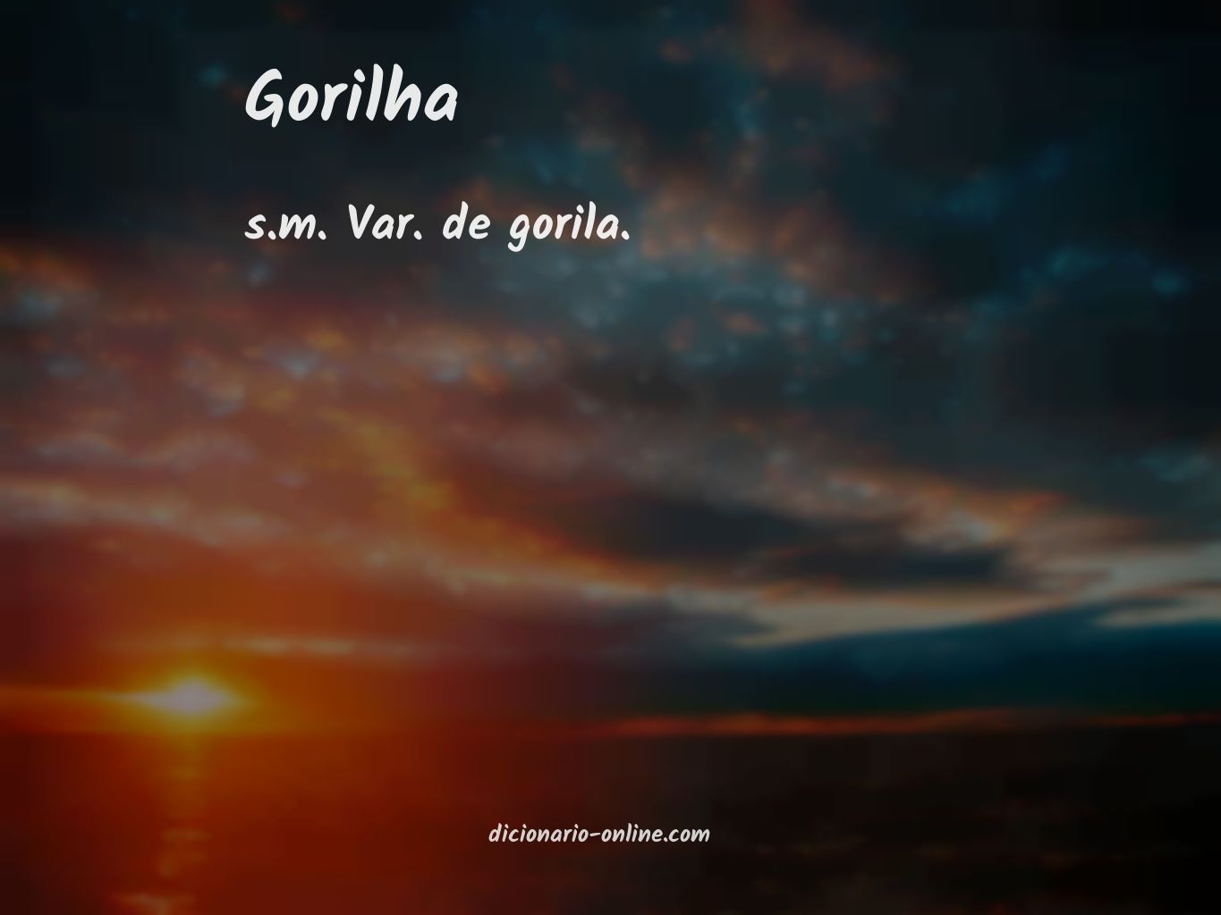 Significado de gorilha