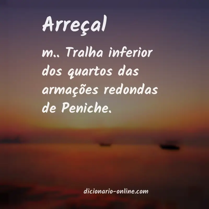 Significado de arreçal