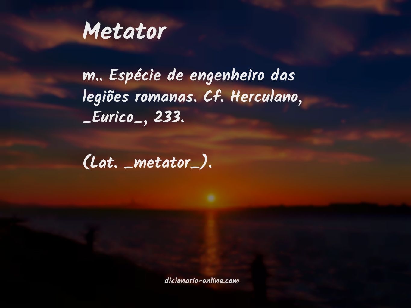 Significado de metator