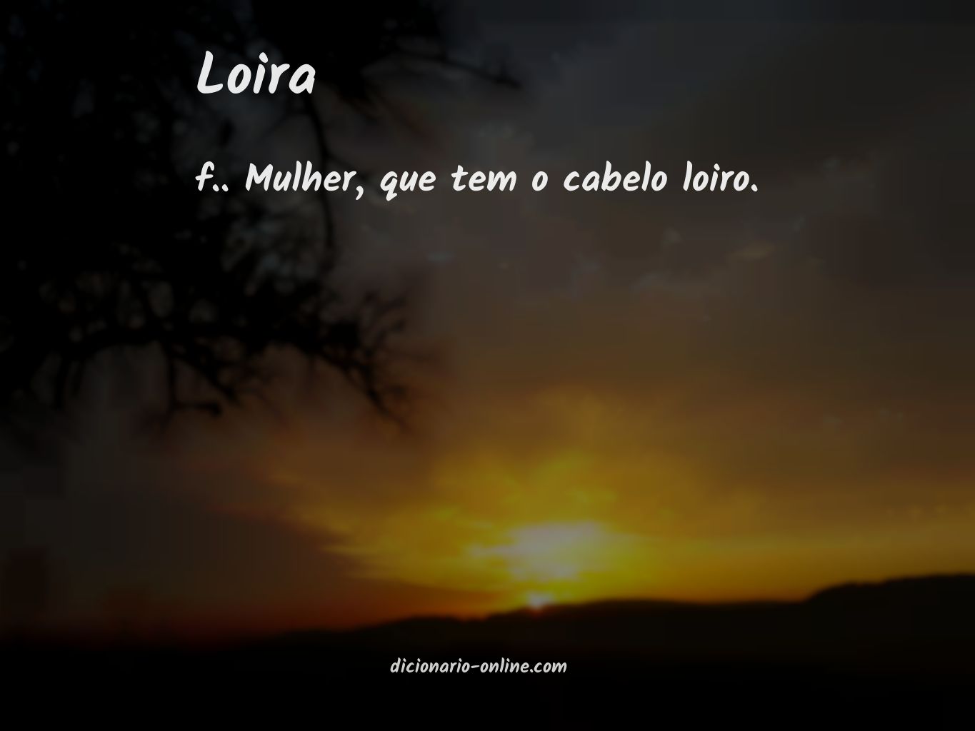 Significado de loira