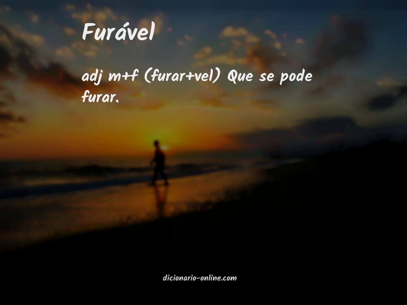 Significado de furável