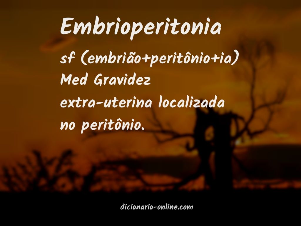 Significado de embrioperitonia