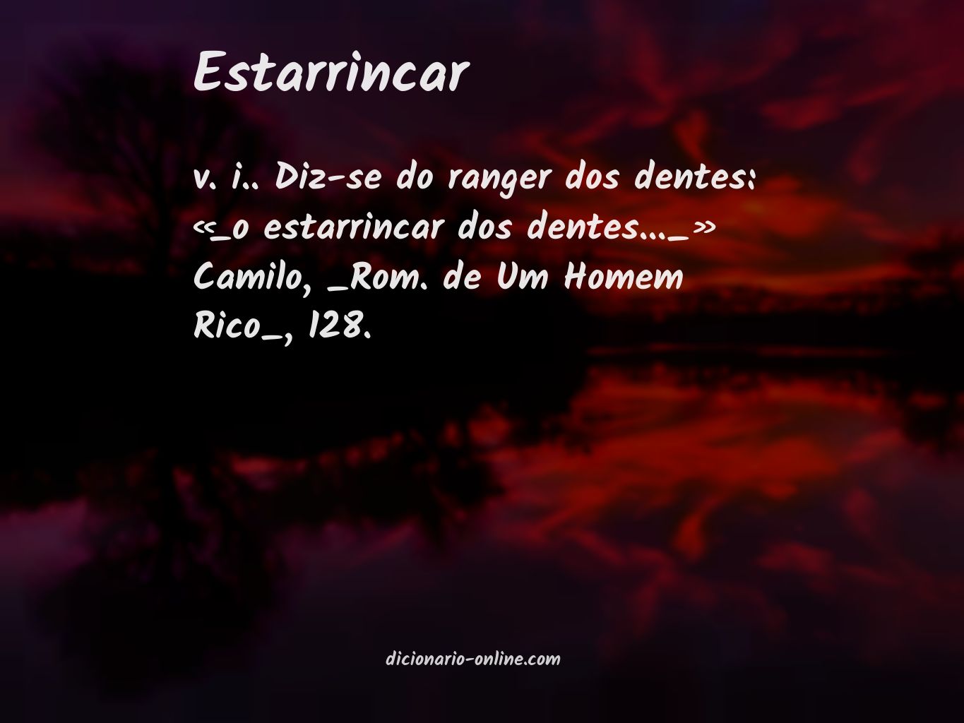 Significado de estarrincar