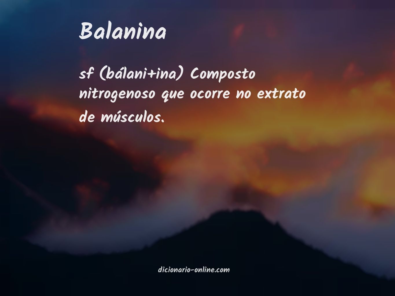 Significado de balanina