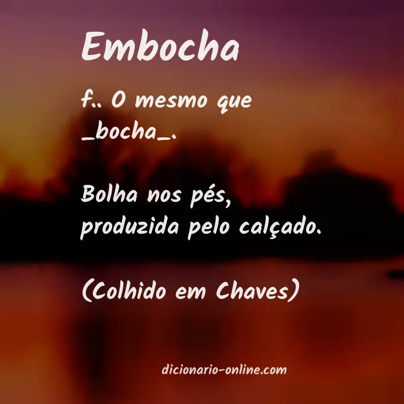 Significado de embocha