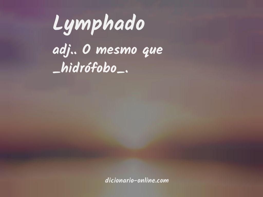 Significado de lymphado