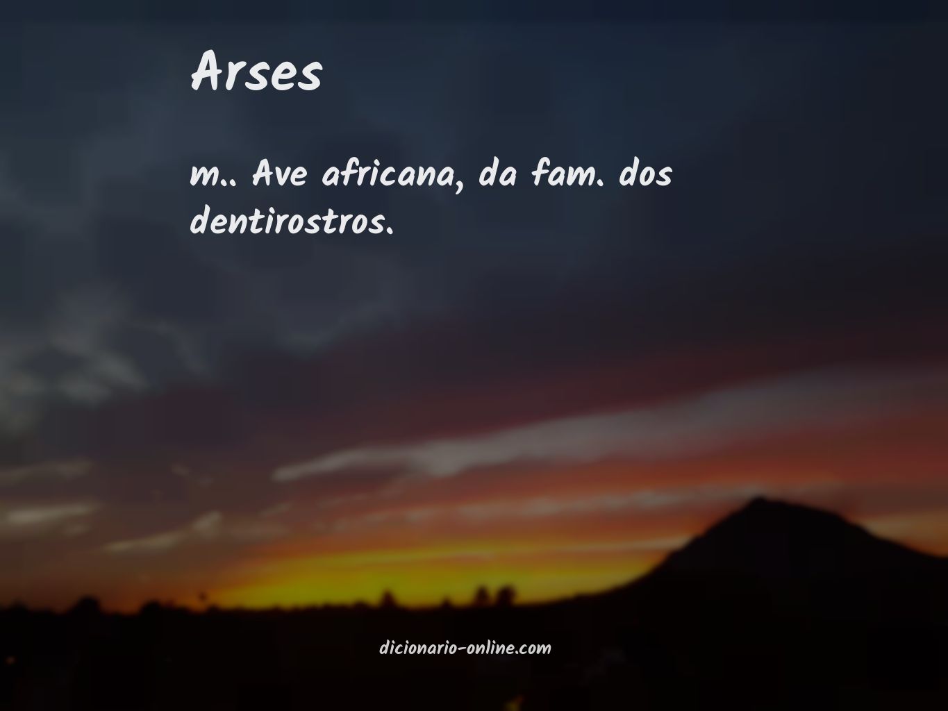 Significado de arses