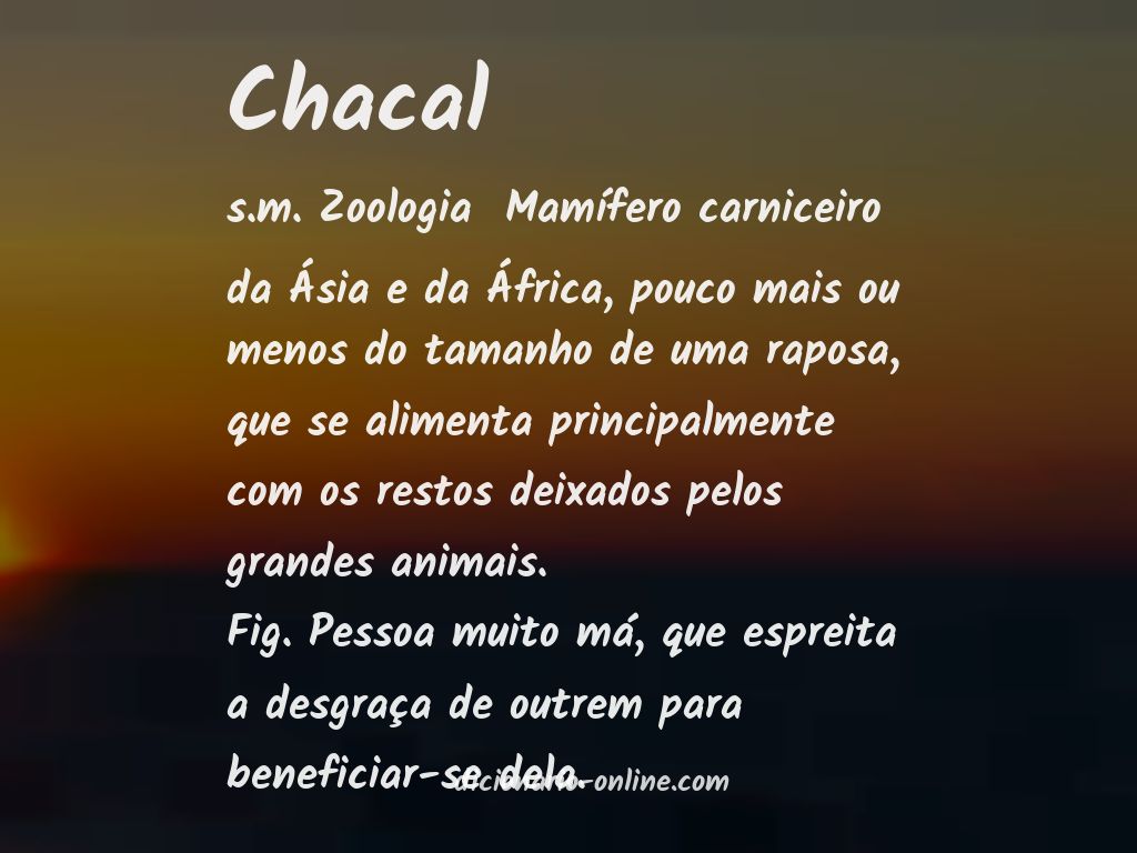 Significado de chacal