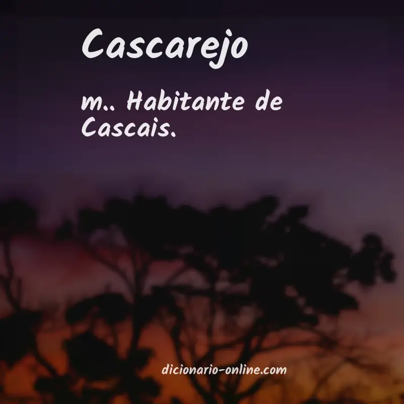 Significado de cascarejo