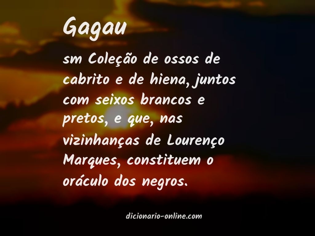 Significado de gagau