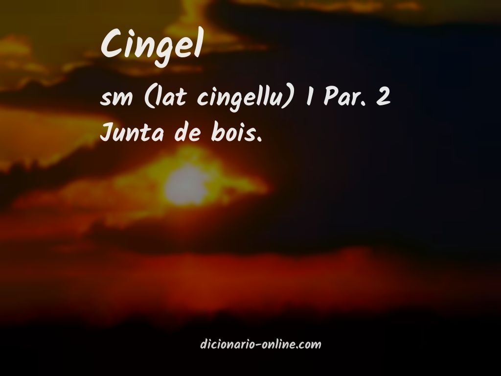 Significado de cingel