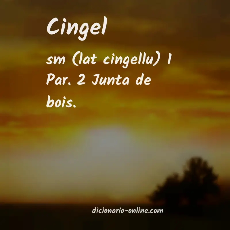 Significado de cingel