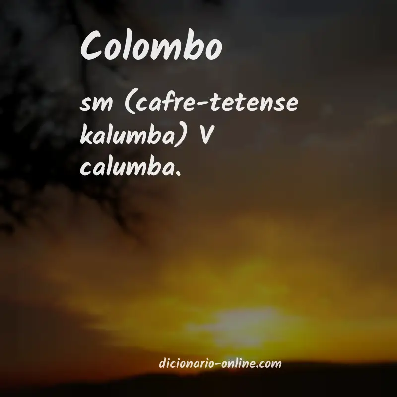 Significado de colombo