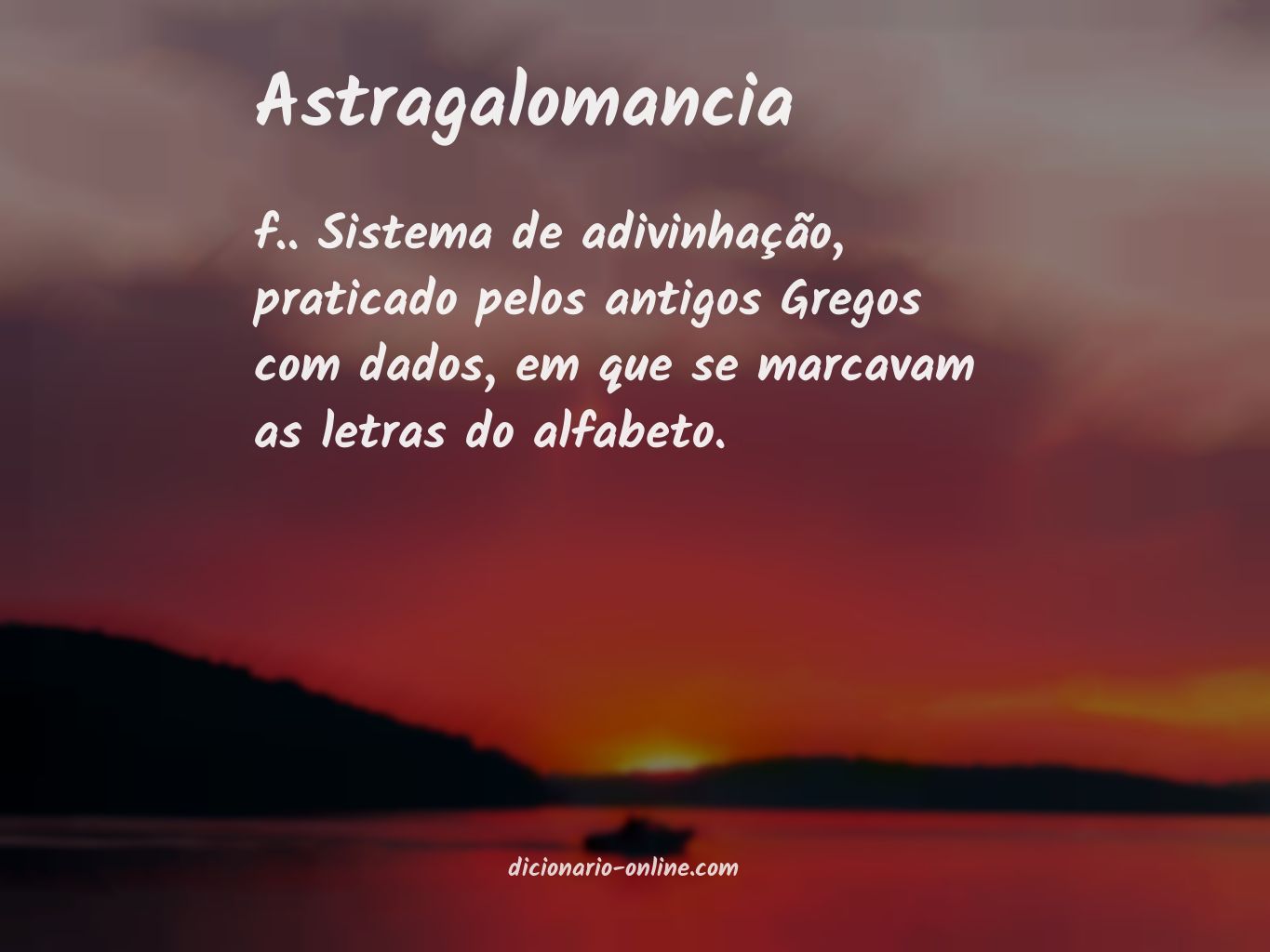 Significado de astragalomancia