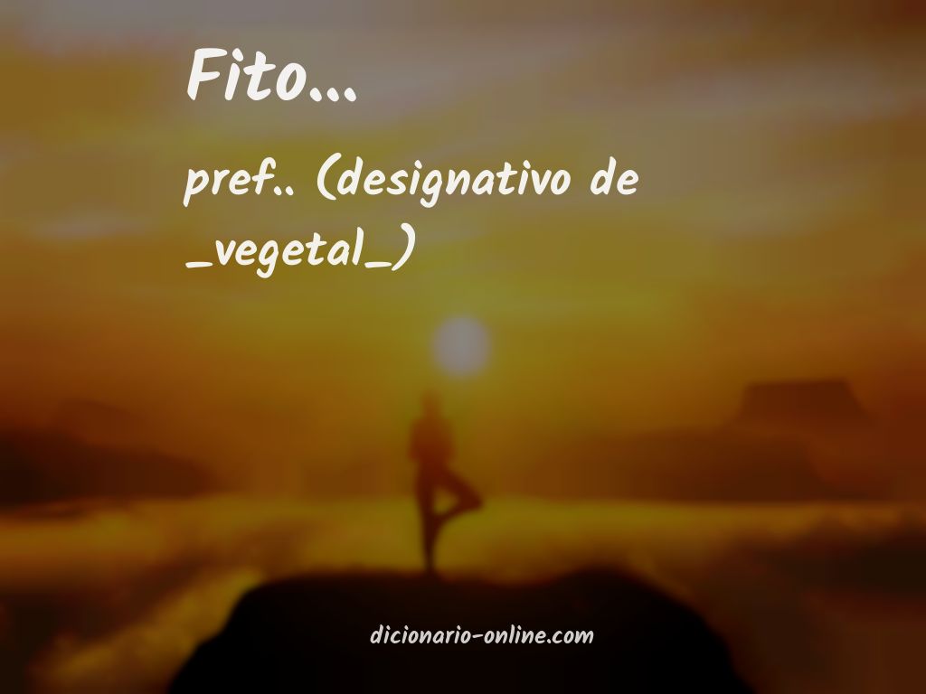 Significado de fito...