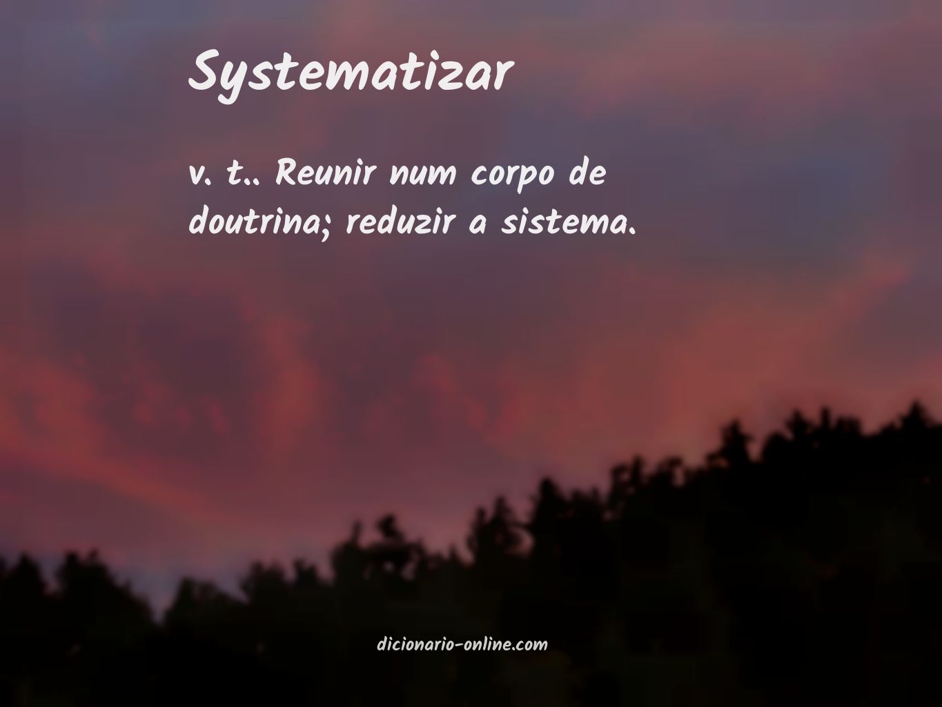 Significado de systematizar