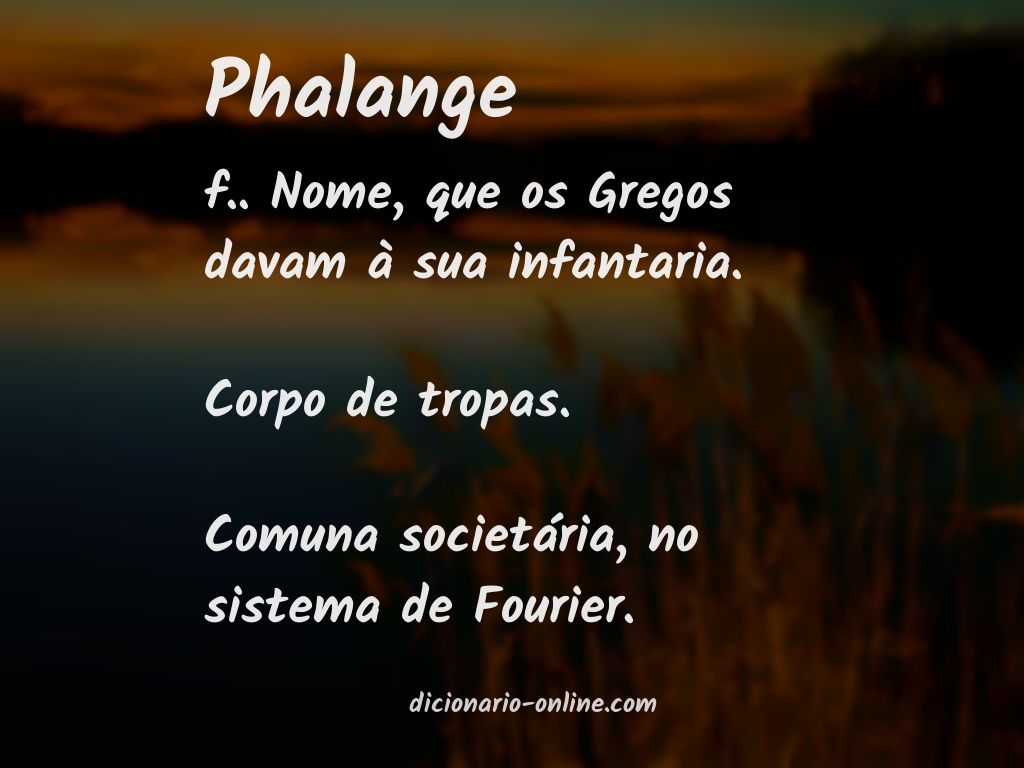 Significado de phalange