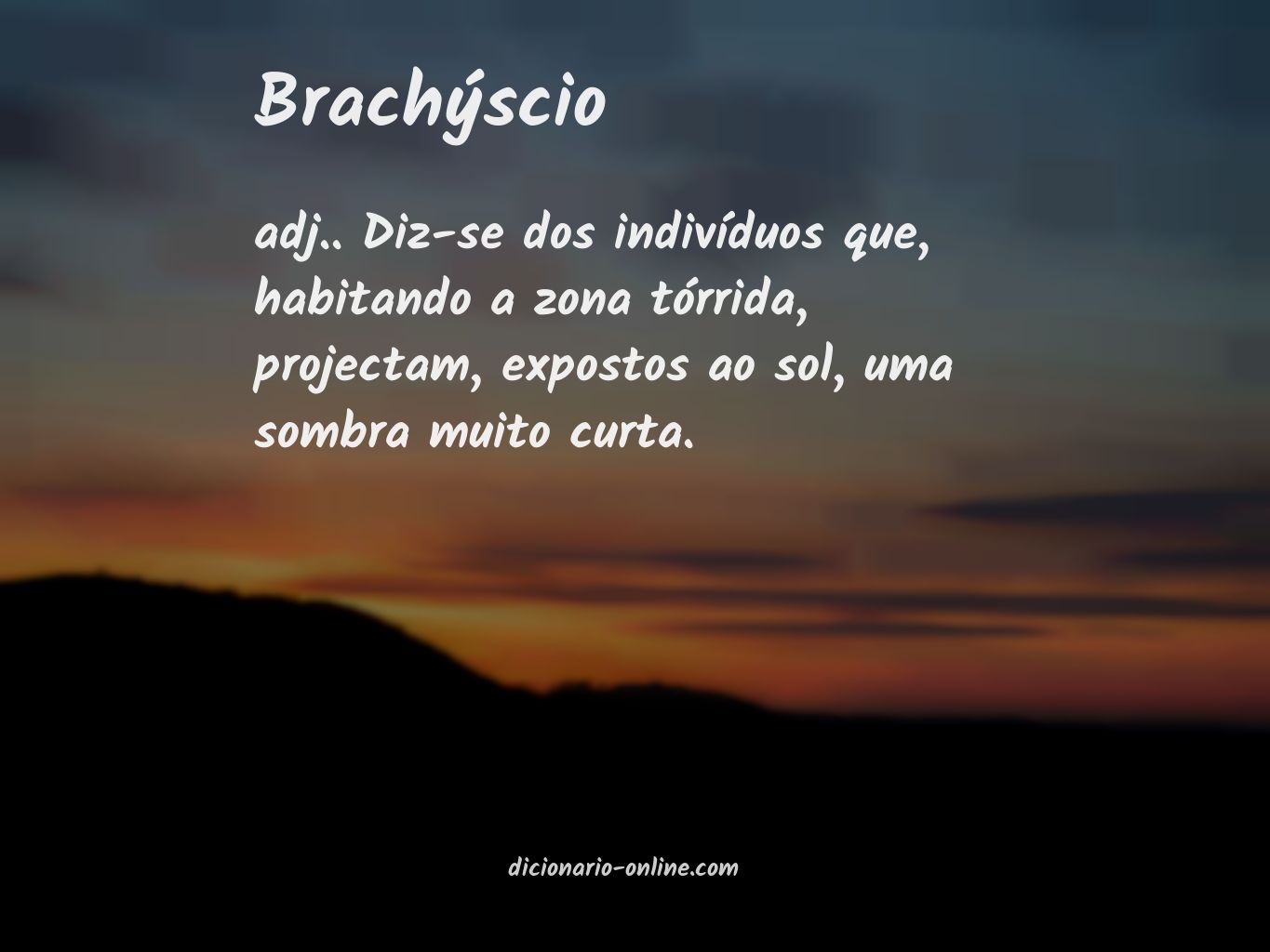 Significado de brachýscio